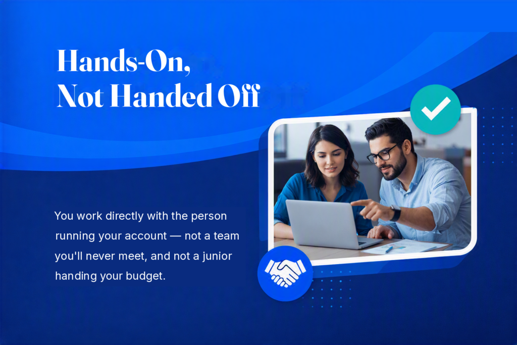 hands on not handed off